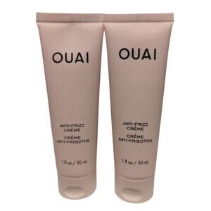 New Ouai Anti-Frizz Creme mini bundle - 1oz x 2